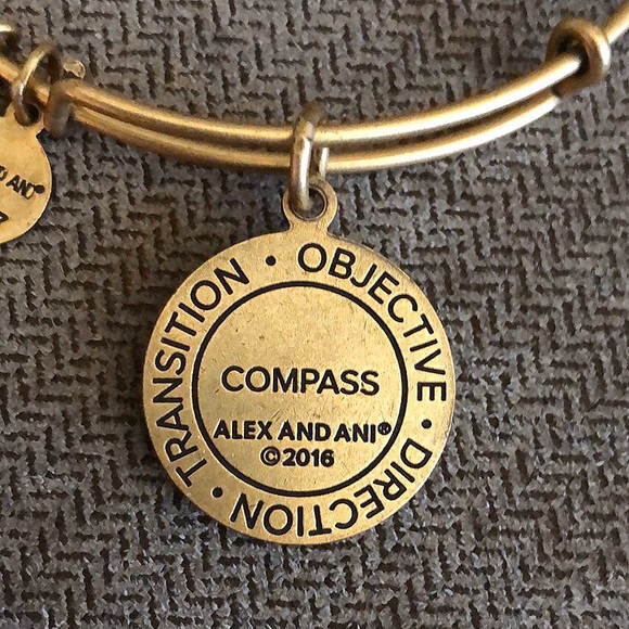 🆕 Alex and Ani ‘Compass II’ Charm Bangle 🧭 - Picture 4 of 8
